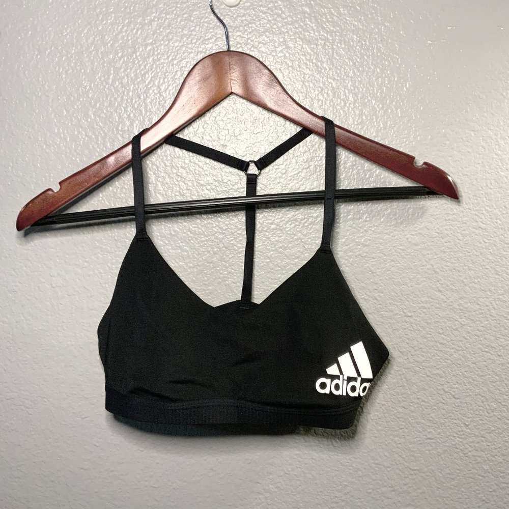 Adidas Black Yoga Sports Bra Small